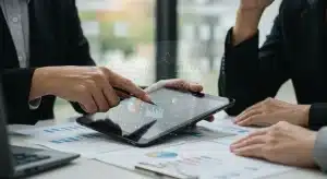 Déductions Fiscales 2026 : Maximisez Vos Avantages avec les Nouveaux Plafonds et Conditions Conseiller financier expliquant les déductions fiscales 2026 à un client