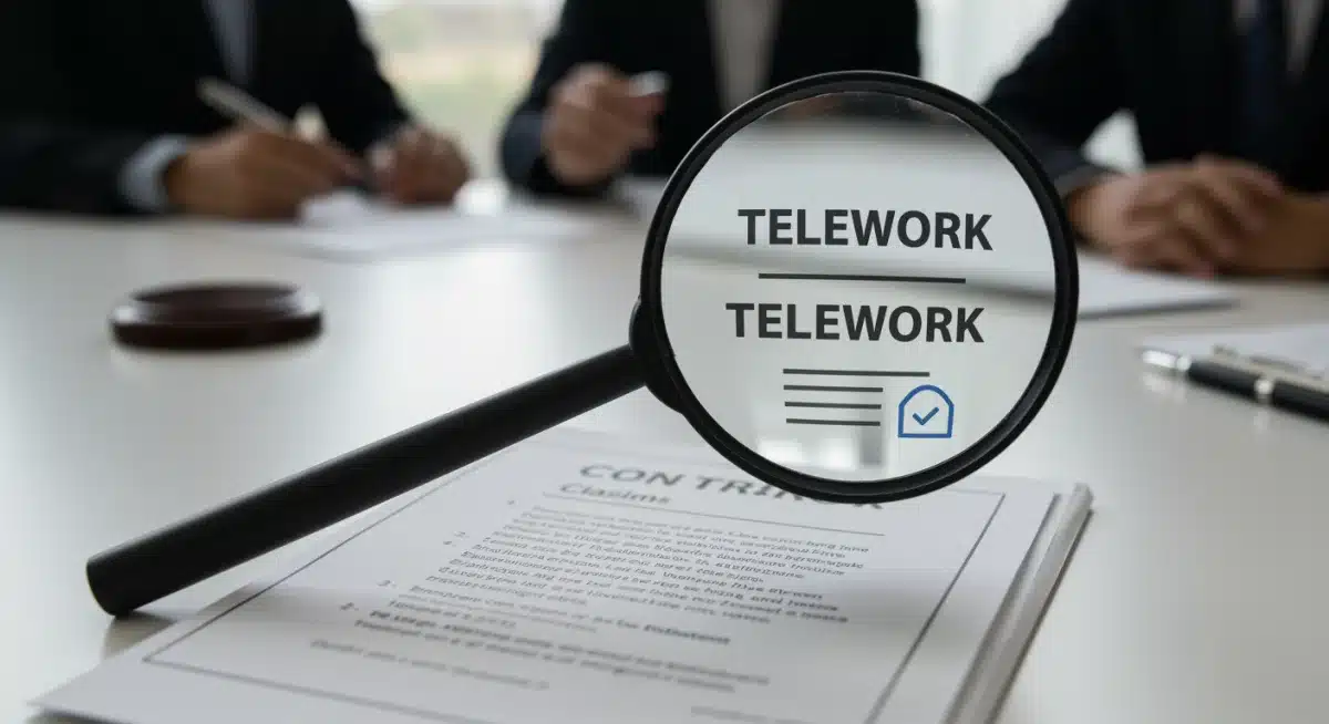 Zoom sur un contrat de télétravail avec des clauses spécifiques aux nouvelles lois de 2026