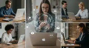 Illustration des nouvelles régulations du télétravail en France en 2026 impactant les employés