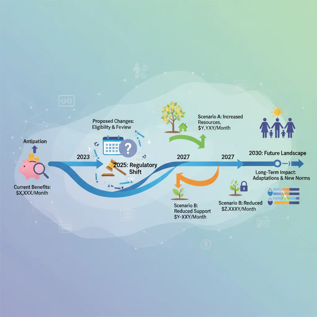 Graphique illustrant l'évolution des barèmes de ressources des aides familiales au fil du temps