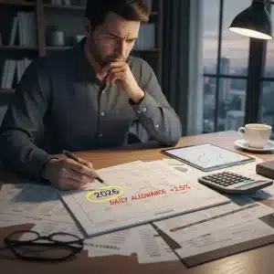 Illustration de l'impact de l'augmentation des indemnités journalières en 2026 sur le revenu personnel.