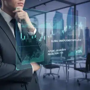 Allocations Chômage 2026: 3 Changements Majeurs et Comment s'y Préparer Graphiques économiques et silhouette d'une personne réfléchissant à l'avenir des allocations chômage en 2026.