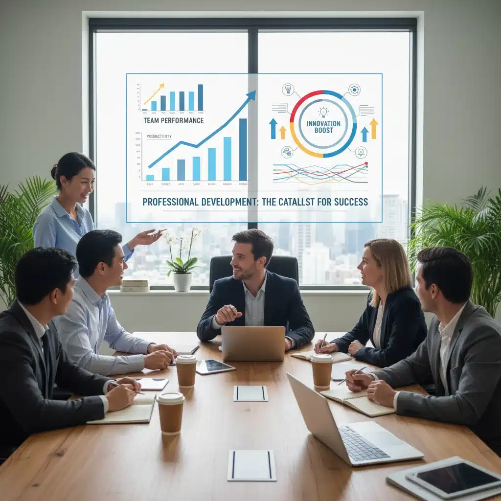 Des professionnels diversifiés collaborant, symbolisant l'impact positif de la formation professionnelle sur la performance d'équipe et l'innovation.