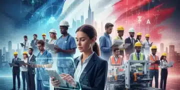 Professionnels diversifiés symbolisant les secteurs d'emploi clés en France en 2026