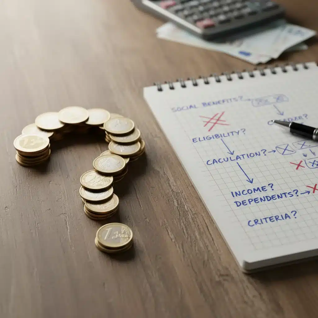 Symbole de point d'interrogation formé de pièces en euros, symbolisant les questions sur l'éligibilité et le calcul de la Prime d'Activité.