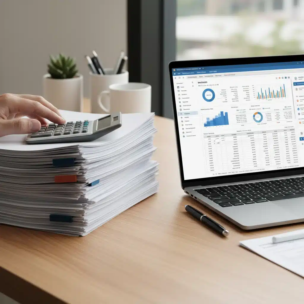 Calculatrice et documents financiers symbolisant la gestion de la TVA et l'optimisation des coûts.
