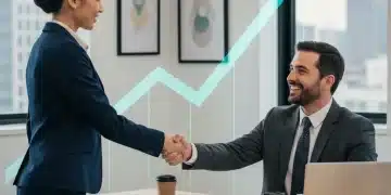Professionnel confiant négociant son salaire avec succès en 2026